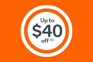 Up to $40 off