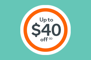 Get up to $40 off on selected plans.